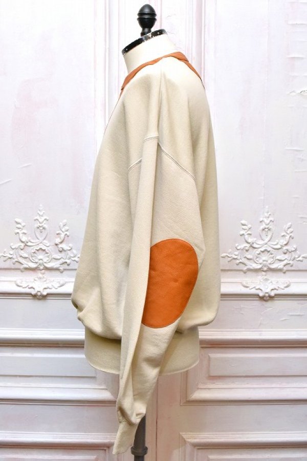 画像3: KYOU　" JEFFERSON - Leather Original Supima Aging Cotton Sweat "　col.Beige