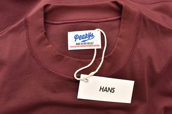 画像4: HANS　" Long Sleeve Tee - mathematics exclusive "　col.Bordeaux