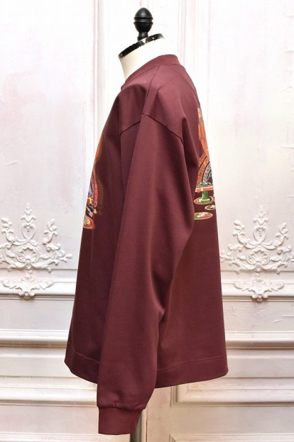 画像3: HANS " Long Sleeve Tee - mathematics exclusive " col.Bordeaux