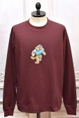 画像1: HANS　" Long Sleeve Tee - mathematics exclusive "　col.Bordeaux (1)