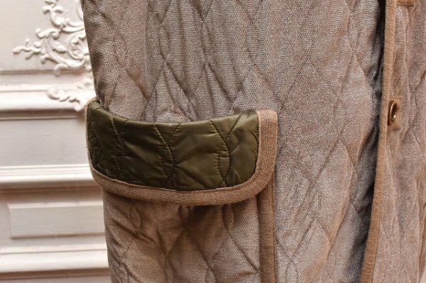 画像5: m's braque " Silk-Loft Quilting Car Long Vest " col.Mocha Mesh