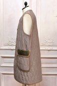 画像3: m's braque　" Silk-Loft Quilting Car Long Vest "　col.Mocha Mesh