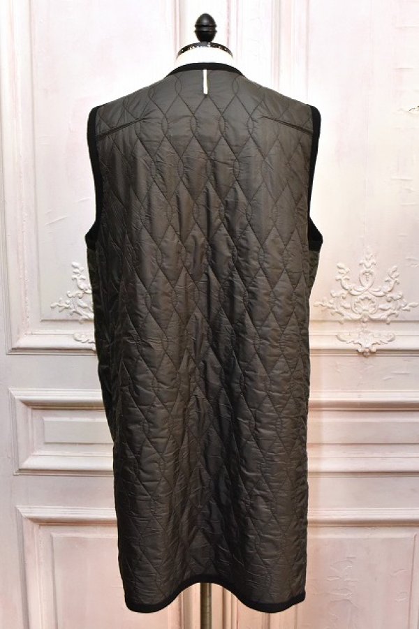 画像6: m's braque " Silk-Loft Quilting Car Long Vest " col.Black Mesh