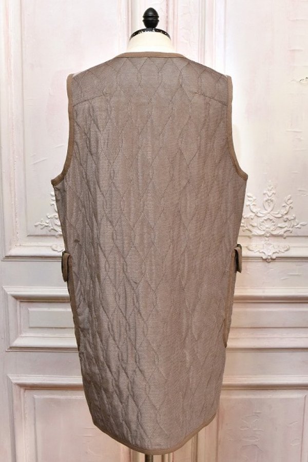 画像4: m's braque " Silk-Loft Quilting Car Long Vest " col.Mocha Mesh