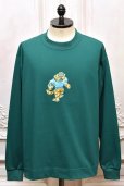 画像1: HANS " Long Sleeve Tee - mathematics exclusive " col.Green (1)