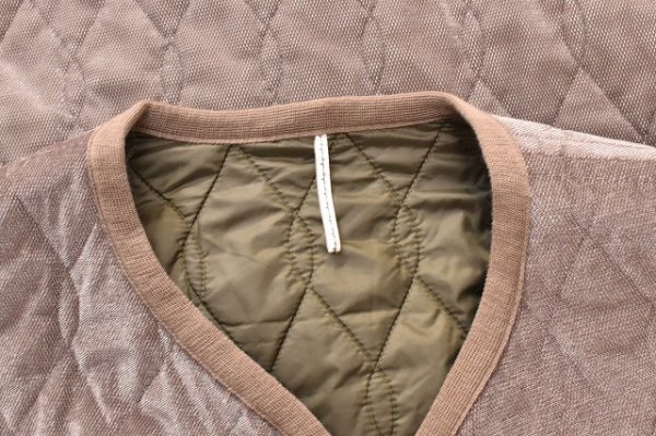 画像8: m's braque " Silk-Loft Quilting Car Long Vest " col.Mocha Mesh