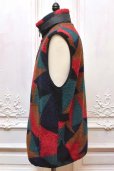 画像2: The DUFFER N NEPHEWS　" JACQUARD BOA VEST "　col.Multi (2)