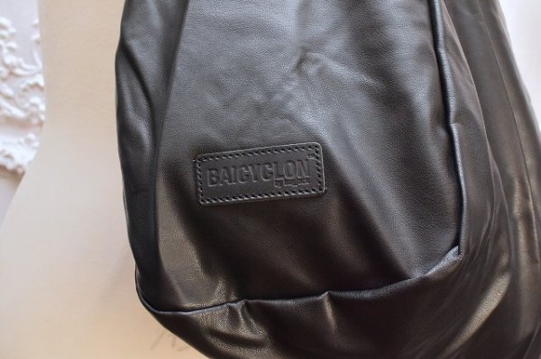 画像4: BAICYCLON by Bagjack 　" SHOULDER BAG - SYNTHETIC LEATHER "　col.Black