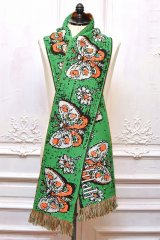 MONTMARTRE NEW YORK　" Green Dancers Scarf "　col.Multi