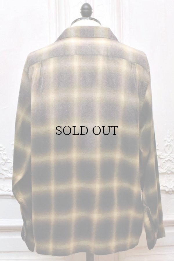 画像4: T.T　" OPEN COLLAR SHIRT "　col.Bleached Beige Plaid