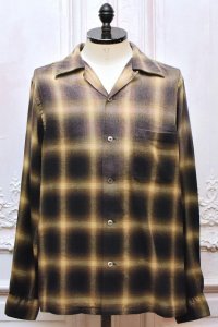T.T　" OPEN COLLAR SHIRT "　col.Bleached Beige Plaid