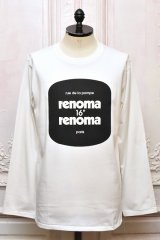 renoma 　" Les Bains Douches -  ROYAL ORGANIC COTTON COMPACT JERSEY "　col.White