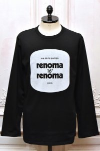 renoma 　" Les Bains Douches -  ROYAL ORGANIC COTTON COMPACT JERSEY "　col.Black