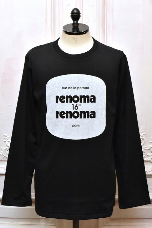 画像1: renoma 　" Les Bains Douches -  ROYAL ORGANIC COTTON COMPACT JERSEY "　col.Black