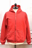 画像1: A.PRESSE　" Vintage Zip Sweat Hoodie "　col.Red (1)