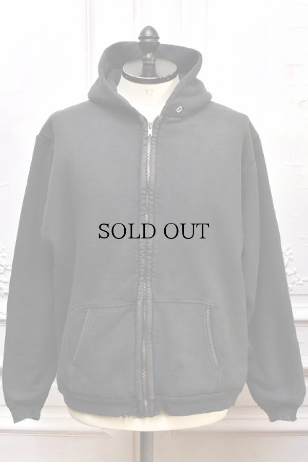 画像1: A.PRESSE　" Vintage Zip Sweat Hoodie "　col.Black