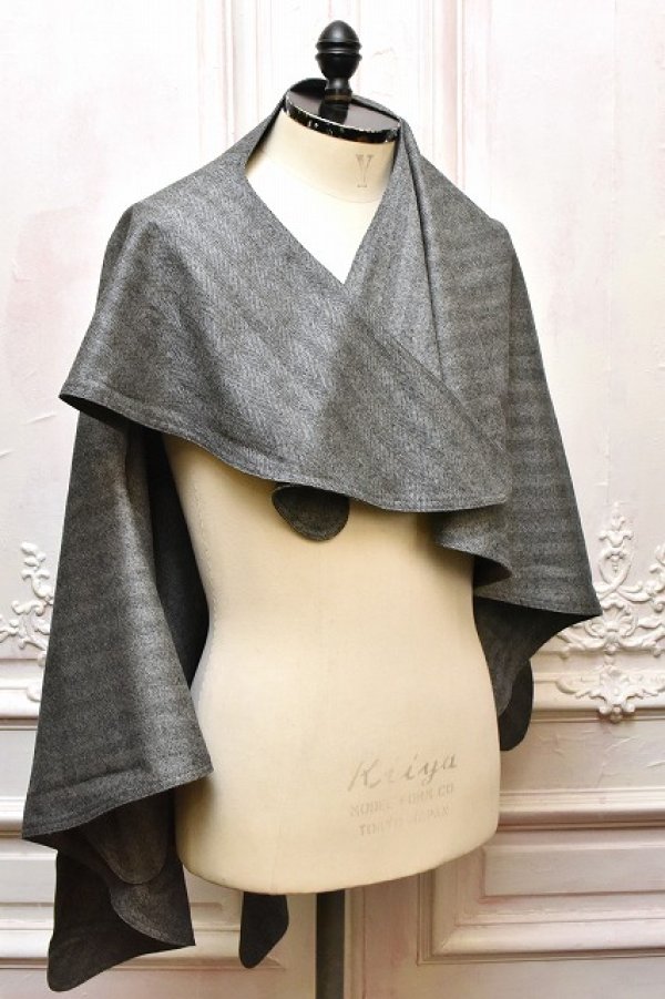 画像2: A MACHINE　" Scarf in imitation of Maurizio GALANTE-1993-vest "　col.Herringbone(Grey)