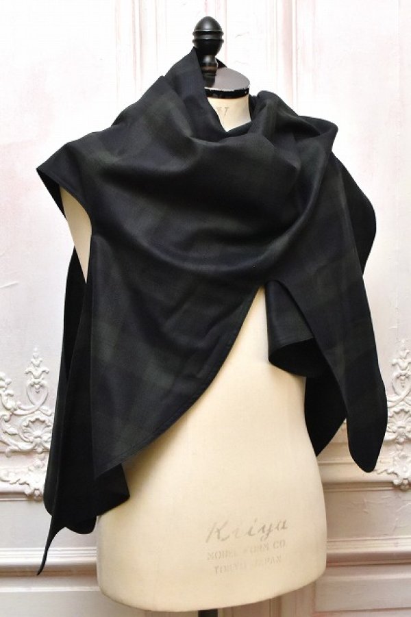 画像4: A MACHINE　" Scarf in imitation of Maurizio GALANTE-1993-vest "　col.Tartans(Black×Green)
