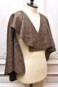 画像2: A MACHINE　" Scarf in imitation of Maurizio GALANTE-1993-vest "　col.Tartans(Brown) (2)