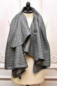 A MACHINE　" Scarf in imitation of Maurizio GALANTE-1993-vest "　col.Herringbone(Grey)