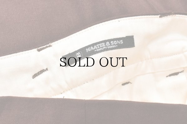 画像6: MAATEE＆SONS　" 俺のGUN-PAN Military Slacks - Rayon "　col.Brown