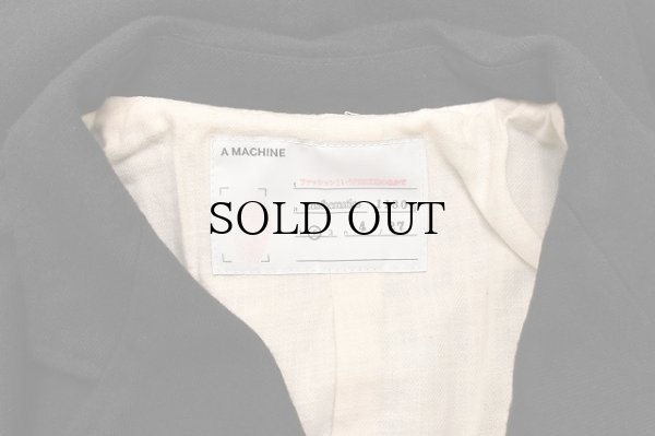 画像6: A MACHINE　" Felted Waistcoat Jacket "　col.Black