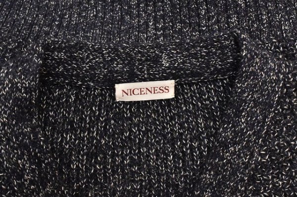 画像5: NICENESS　" B.BILLIE - Wool Chambray Mechanical Beach Sweater "　col.Navy