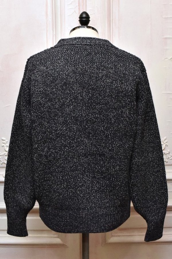 画像4: NICENESS　" B.BILLIE - Wool Chambray Mechanical Beach Sweater "　col.Navy