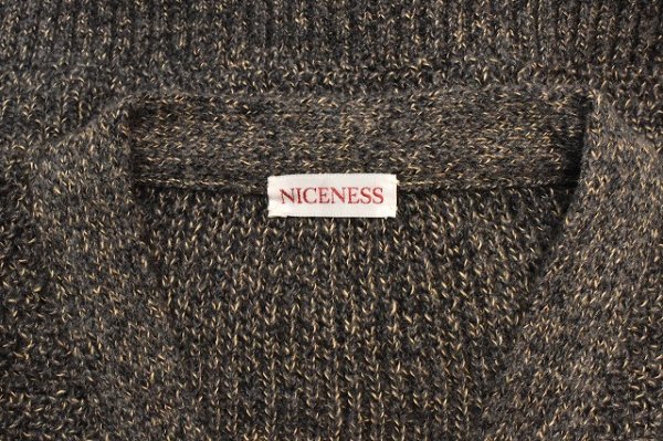 画像5: NICENESS　" B.BILLIE - Wool Chambray Mechanical Beach Sweater "　col.Gray