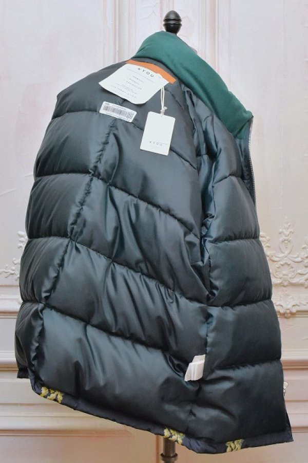 画像6: KYOU　" KATAHDIN - Original Embroidered Down Half Coat "　col.Navy