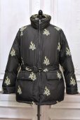 画像1: KYOU　" KATAHDIN - Original Embroidered Down Half Coat "　col.Black (1)