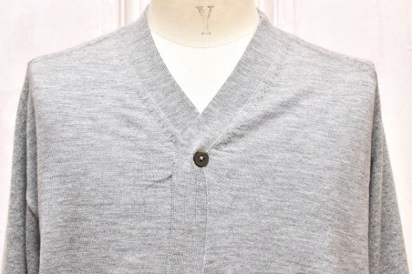画像2: MAATEE＆SONS　" COMBI V CARDIGAN "　col.LGRY