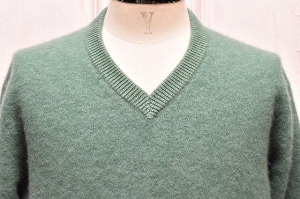 画像2: MAATEE＆SONS　" CASHMERE 圧縮 V SWATER "　col.Forest Green