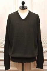 MAATEE＆SONS　" CASHMERE/G/S LOOSE V SWATER "　col.DeepKhaki