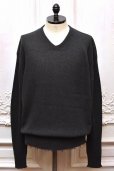 画像1: MAATEE＆SONS　" CASHMERE/G/S LOOSE V SWATER "　col.Chacoal (1)