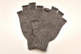 O- (0-CHO-RUI.LAB) x crepuscule " FINGERLESS GLOVE " col.Heather Brown