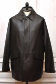 画像1: MAATEE＆SONS　" LAMB LEATHER 裏カシミア HALF COAT "　col.Dark Brown (1)