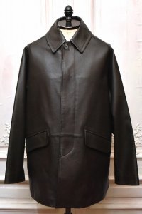 MAATEE＆SONS　" LAMB LEATHER 裏カシミア HALF COAT "　col.Dark Brown