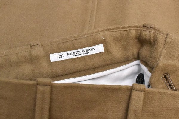 画像6: MAATEE＆SONS　" L POCKET NO PLEATS SLACKS "　col.Sand