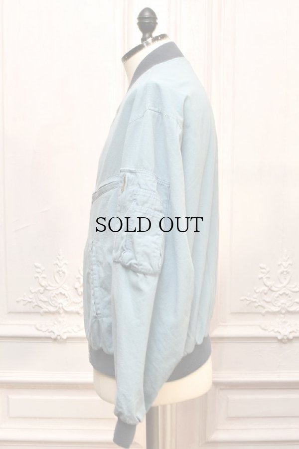 画像3: A.PRESSE　" Vintage Silk Cotton Test Pilot Model Jacket "　col.Blue