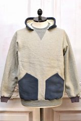 A.PRESSE　" Vintage Attached Hood Sweat Parka "　col.Oatmeal