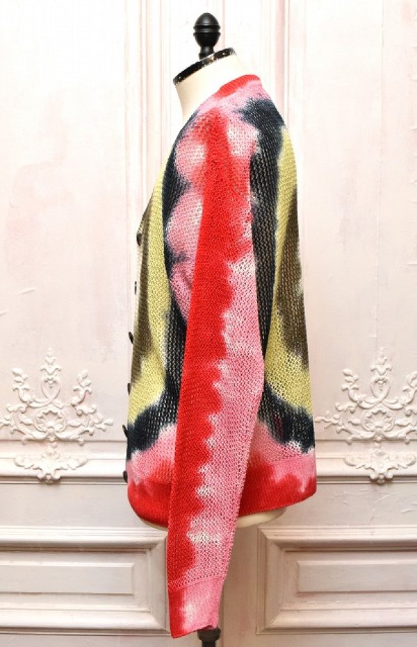 画像3: KHOKI　" Tie-Dye Knit Cardigan "　col.Red