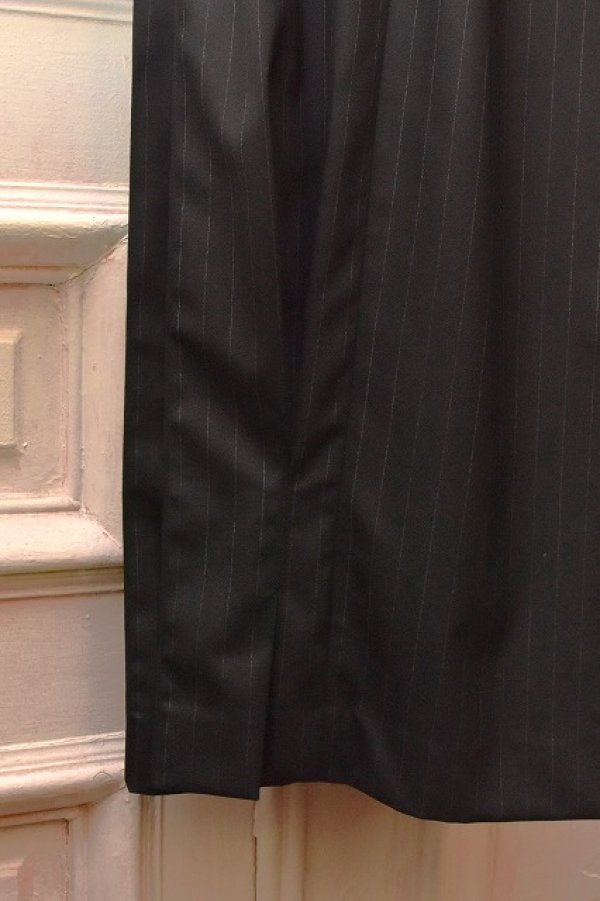 画像5: KHOKI　" Pleated Stripe Summer Wool Pants "　col.Black