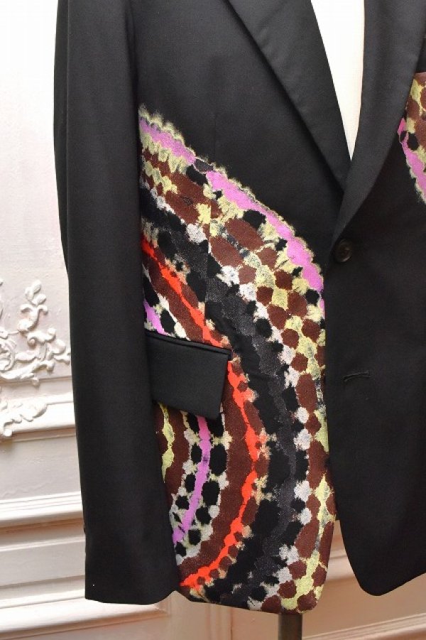 画像3: KHOKI　" Tie-Dye Tailored Jacket "　col.Black