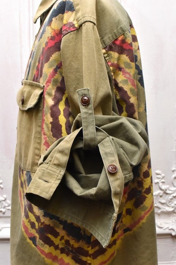 画像4: KHOKI　" Tie-Dye Military Shirt "　col.Khaki
