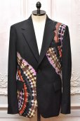 画像1: KHOKI　" Tie-Dye Tailored Jacket "　col.Black (1)