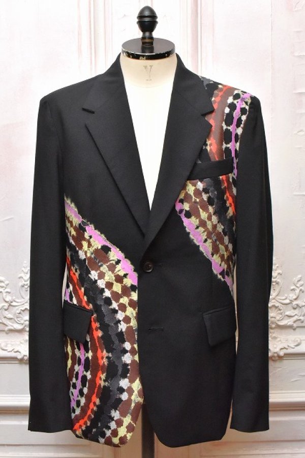 画像1: KHOKI　" Tie-Dye Tailored Jacket "　col.Black