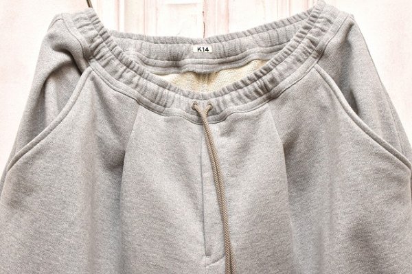 画像2: KHOKI　" Pleated Balloon Sweat Shorts "　col.Grey