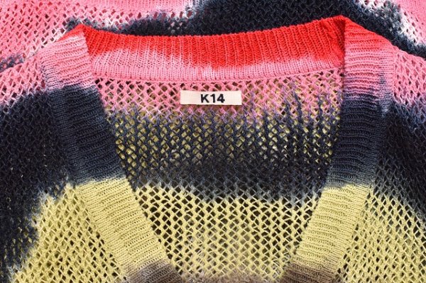 画像5: KHOKI　" Tie-Dye Knit Cardigan "　col.Red