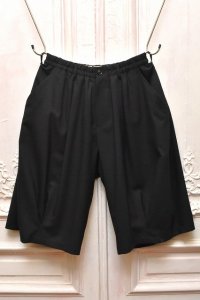 KHOKI　" Pleated Balloon Dress Shorts "　col.Black
